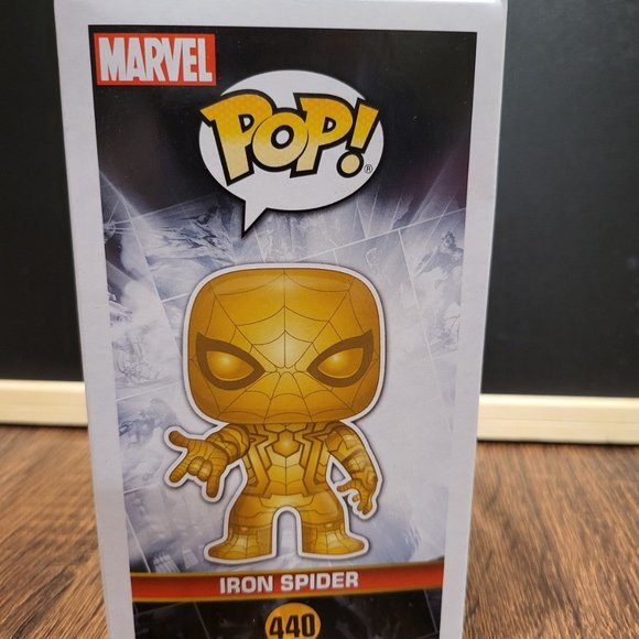 Marvel Studios The First Ten Years Iron Spider (Gold Chrome) Fan Vote Winner Pop - Picture 4 of 7